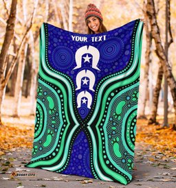 Amazing Aussie [Custom] Australia Torres Strait Torres Strait Symbol And Torres Strait Islands Inspired Patterns Blanket