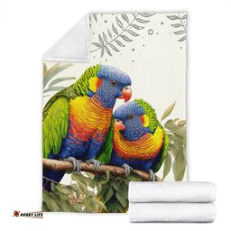 Amazing Aussie Australia Australia Rainbow Lorikeets Birds Art Inspired Blanket