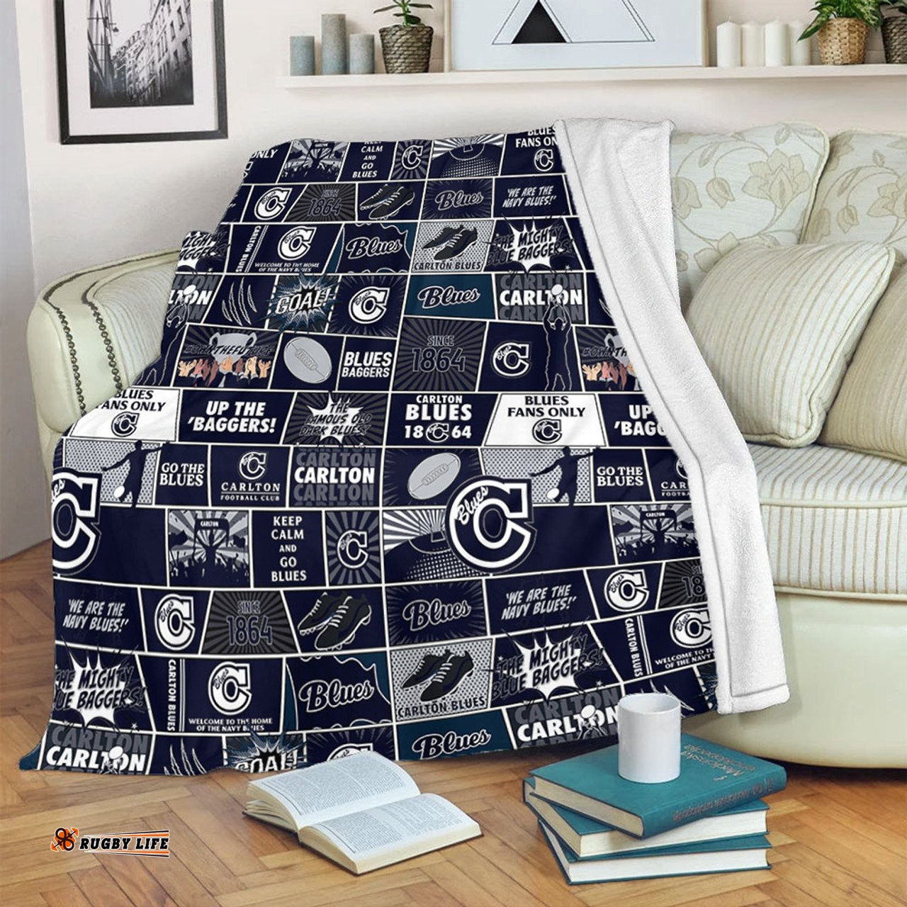Amazing Aussie Carlton Legacy Of The Pride Comic Style Blanket