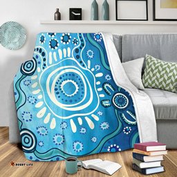 Amazing Aussie Australia Traditional Aboriginal Dot Art Blanket