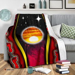 Amazing Aussie Australia Premium Australian Aboriginal Inspired Flags Symbolic Meaning Blanket