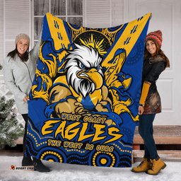 Amazing Aussie West Coast Eagles Ripped Legacy Of The Game Blanket
