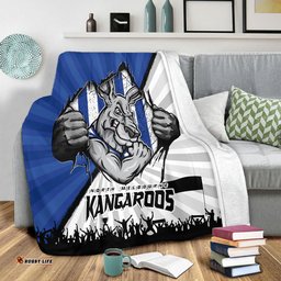 Amazing Aussie North Melbourne Breaking Through Fan Design Blanket