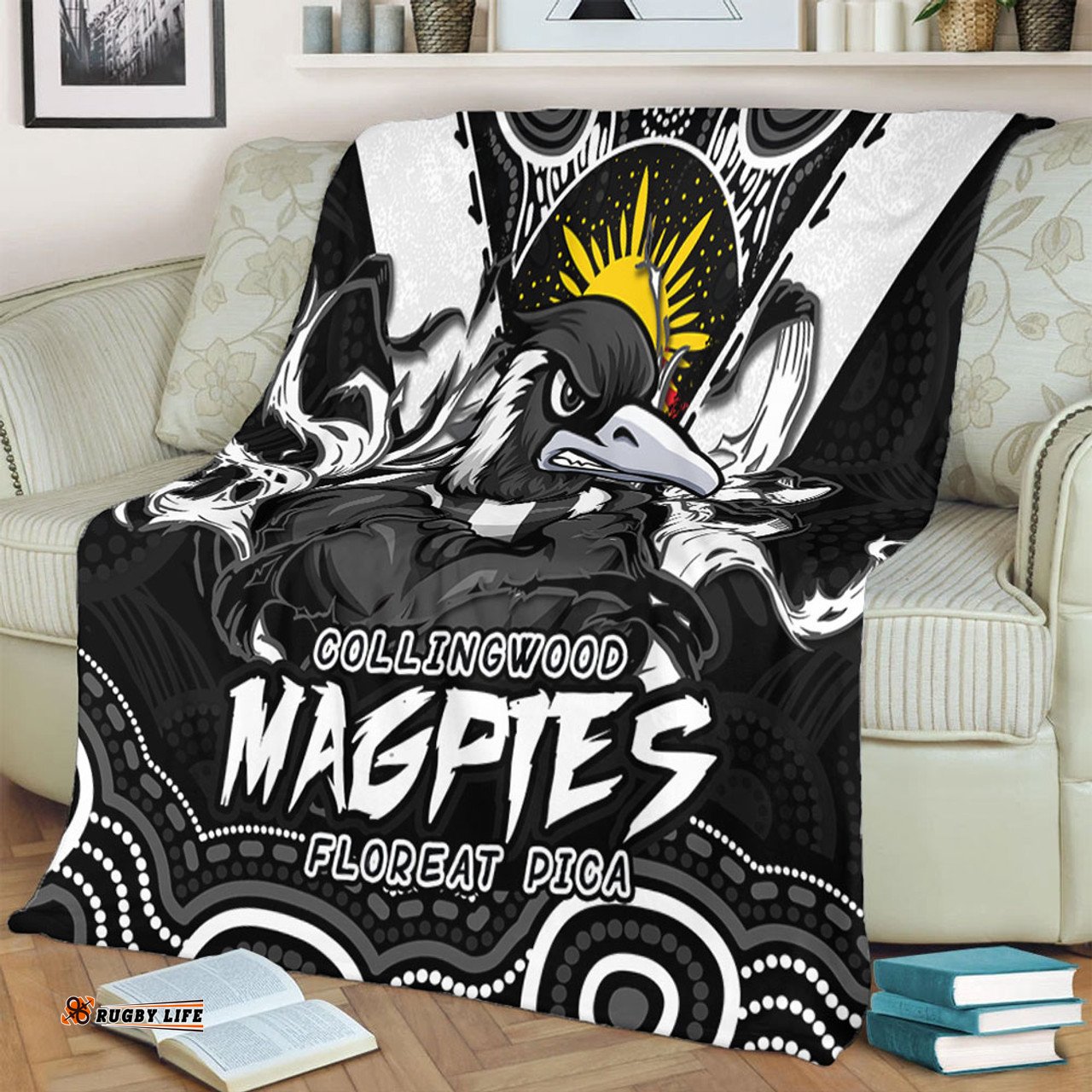 Amazing Aussie Collingwood Ripped Legacy Of The Game Blanket