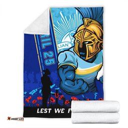 Amazing Aussie Gold Coast Titans Anzac Day Lest We Forget Strong Fighting Spirit Blanket