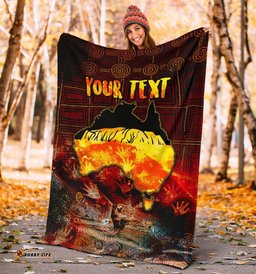 Amazing Aussie Australia Aboriginal Inspired Anangu Custodians Blanket