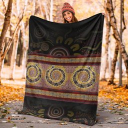 Amazing Aussie Australia Snake Dot Panting Art Blanket