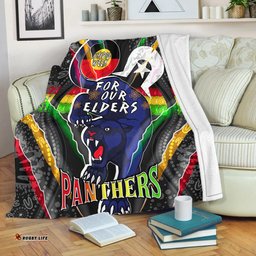 Amazing Aussie Penrith Panthers Naidoc Week Custom Penrith Panthers Naidoc Week For Our Elders Australian Indigenous Dot Art Blanket