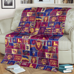 Amazing Aussie Brisbane Lions Legacy Of The Pride Comic Style Blanket