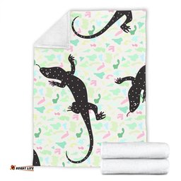 Amazing Aussie Australia Goanna Aboriginal Goanna Dot Art Colorful Inspired Blanket
