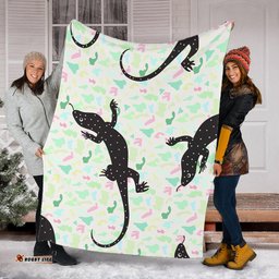 Amazing Aussie Australia Goanna Aboriginal Goanna Dot Art Colorful Inspired Blanket