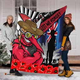 Amazing Aussie Essendon Anzac Day Honor United In Spirit Blanket