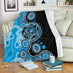 Amazing Aussie Australia Indigenous Turtle Aboriginal Dot Art Blue Blanket