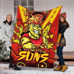 Amazing Aussie Gold Coast SUNS Ripped Legacy Of The Game Blanket
