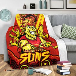 Amazing Aussie Gold Coast SUNS Ripped Legacy Of The Game Blanket