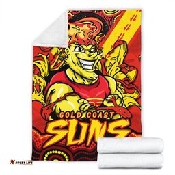 Amazing Aussie Gold Coast SUNS Ripped Legacy Of The Game Blanket