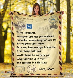 Amazing Aussie Australia Postcard From Mom To Daughter Blanket