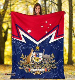 Amazing Aussie Australia Australian Coat Of Arms Flag Color Blanket