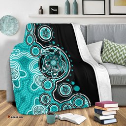Amazing Aussie Australia Indigenous Turtle Aboriginal Dot Art Turquoise Blanket
