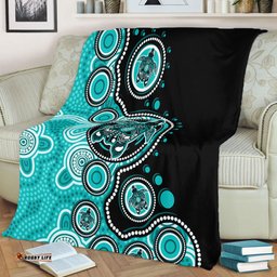 Amazing Aussie Australia Indigenous Turtle Aboriginal Dot Art Turquoise Blanket