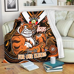 Amazing Aussie Wests Tigers Naidoc Week Custom For Our Elders Home Jersey Blanket