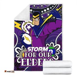 Amazing Aussie Melbourne Storm Naidoc Week Custom Melbourne Storm For Our Elders Blanket
