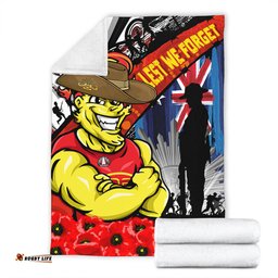 Amazing Aussie Gold Coast SUNS Anzac Day Honor United In Spirit Blanket