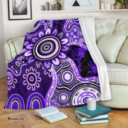 Amazing Aussie Indigenous Australian Aboriginal Aboriginal Dot Art Painting Unity Concept Blanket