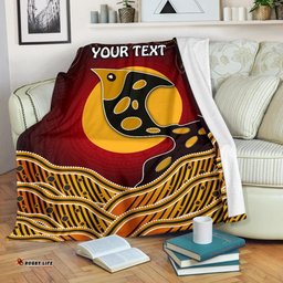 Amazing Aussie [Custom] Australia Aboriginal Inspired Dot Patterns Fish Blanket