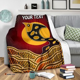 Amazing Aussie [Custom] Australia Aboriginal Inspired Dot Patterns Fish Blanket