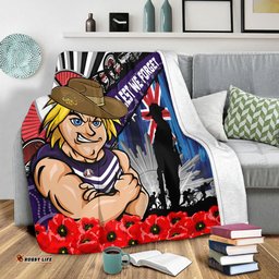 Amazing Aussie Fremantle Anzac Day Honor United In Spirit Blanket