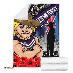 Amazing Aussie Fremantle Anzac Day Honor United In Spirit Blanket