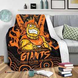 Amazing Aussie GWS GIANTS Ripped Legacy Of The Game Blanket