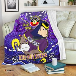Amazing Aussie Melbourne Storm Naidoc Week Custom For Our Elders Home Jersey Blanket