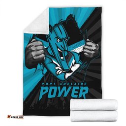 Amazing Aussie Port Adelaide Breaking Through Fan Design Blanket