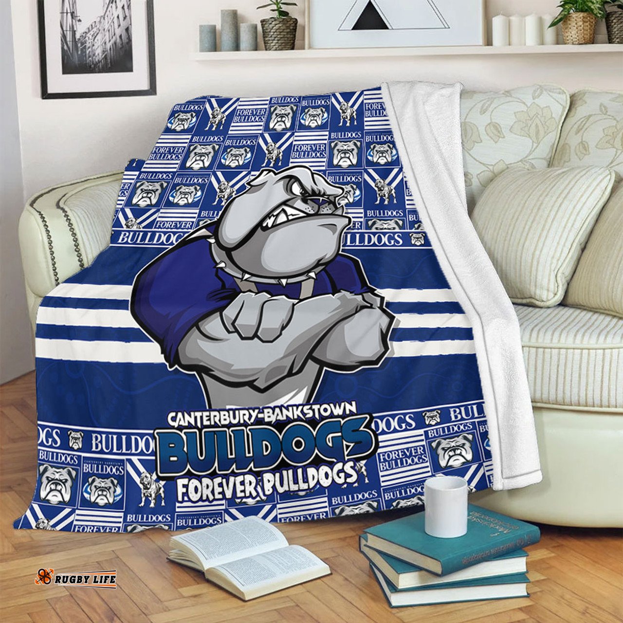 Amazing Aussie Canterbury Bankstown Bulldogs Champion���s Pride Comic Style Blanket