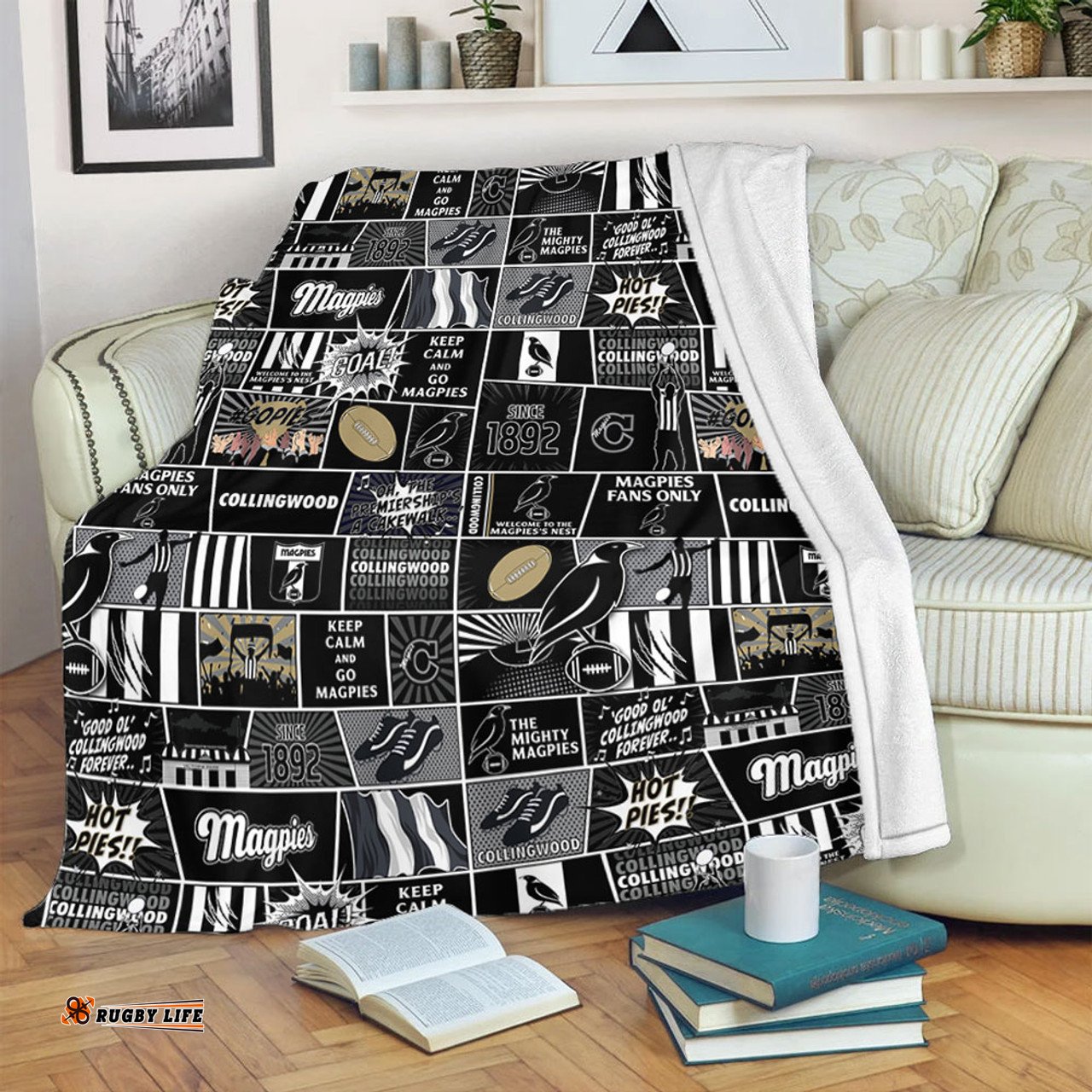 Amazing Aussie Collingwood Legacy Of The Pride Comic Style Blanket