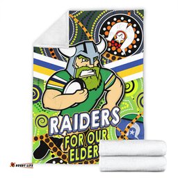 Amazing Aussie Canberra Raiders Naidoc Week Custom Raiders Naidoc For Our Elders Dot Art Style Blanket