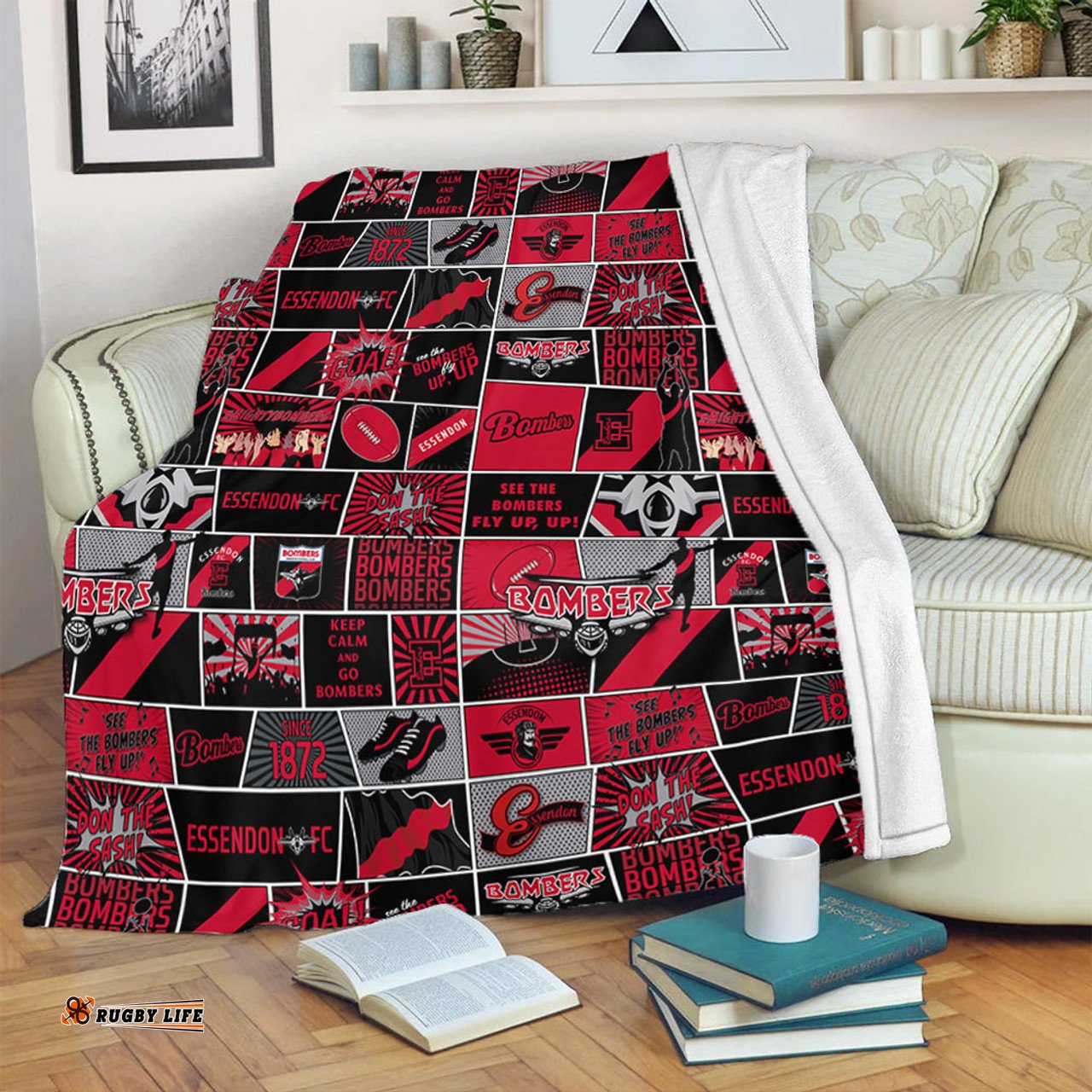 Amazing Aussie Essendon Legacy Of The Pride Comic Style Blanket