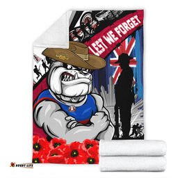 Amazing Aussie Western Bulldogs Anzac Day Honor United In Spirit Blanket