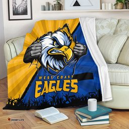 Amazing Aussie West Coast Eagles Breaking Through Fan Design Blanket