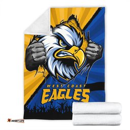 Amazing Aussie West Coast Eagles Breaking Through Fan Design Blanket
