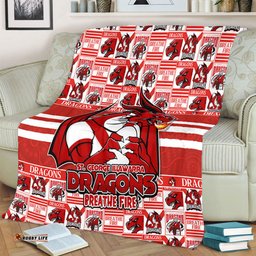 Amazing Aussie St. George Illawarra Dragons Champion���s Pride Comic Style Blanket