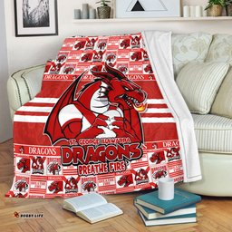 Amazing Aussie St. George Illawarra Dragons Champion���s Pride Comic Style Blanket