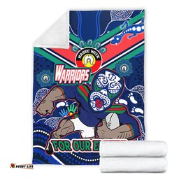 Amazing Aussie New Zealand Warriors Naidoc Week Custom For Our Elders Home Jersey Blanket