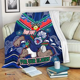 Amazing Aussie New Zealand Warriors Naidoc Week Custom For Our Elders Home Jersey Blanket