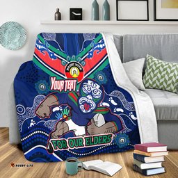 Amazing Aussie New Zealand Warriors Naidoc Week Custom For Our Elders Home Jersey Blanket