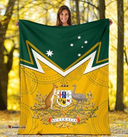 Amazing Aussie Australia Australian Coat Of Arms National Color Blanket