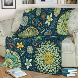 Amazing Aussie Australia Australian Colorful Flowers Background Blanket