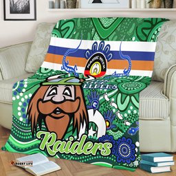 Amazing Aussie Canberra Raiders Naidoc Week Custom For Our Elders Home Jersey Blanket